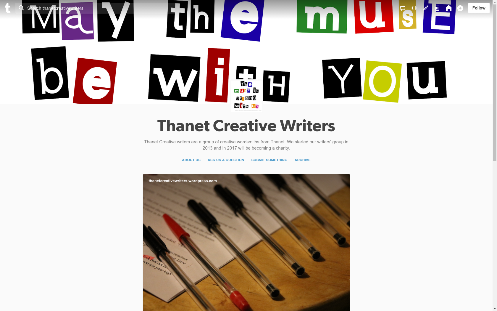 Writer Tumblr Posts Thanet Creative: Writers on Tumblr - Thanet Creative